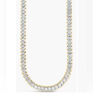 Marisol 14K Gold Plated Cubic Zirconia Tennis Necklace
